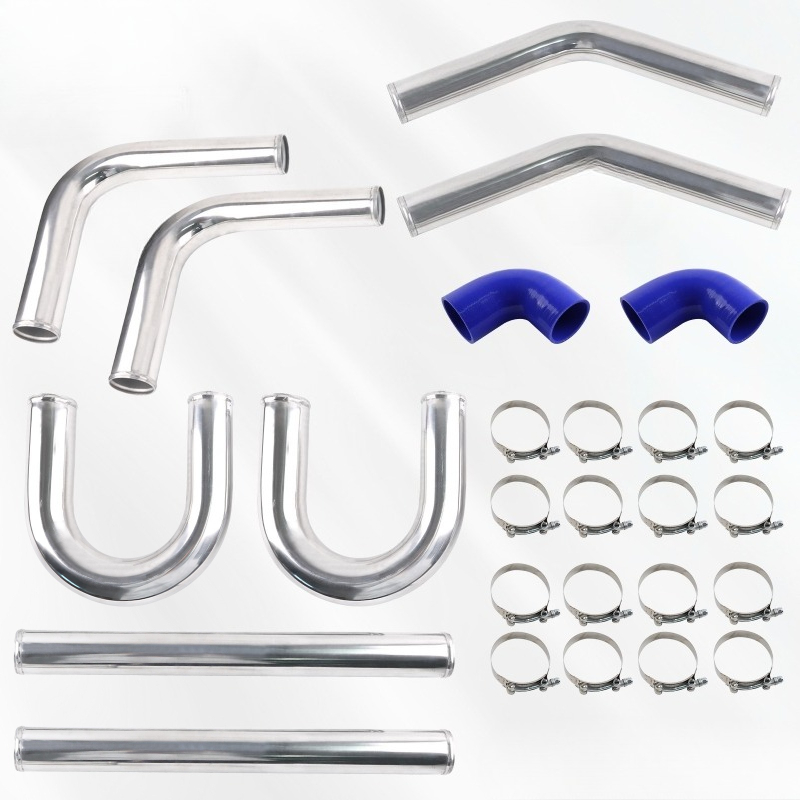 Intercooler Piping Kit Aluminum 2.5 Inch - أنبوب توربيني عالمي من الألومنيوم مقاس