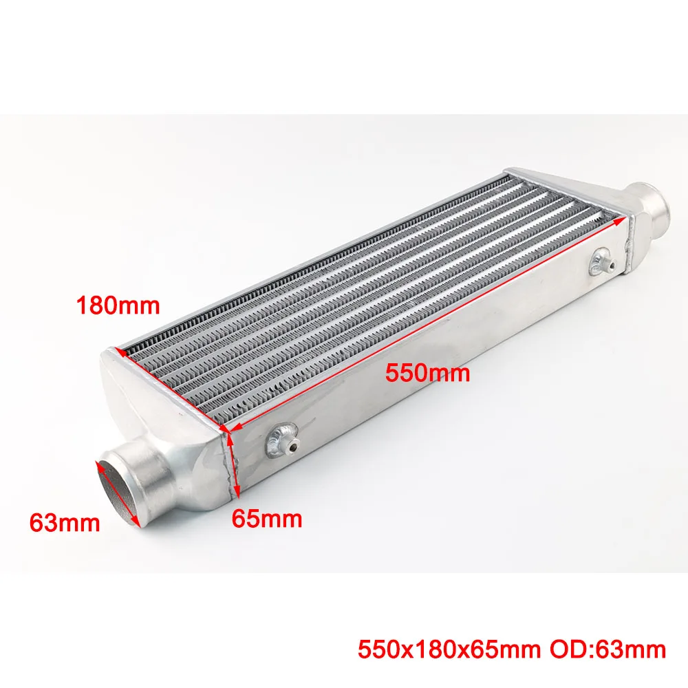 Front Mount Intercooler Universal Bar Plate - مبرد هواء أمامي 550x180x65 مم، مبرد