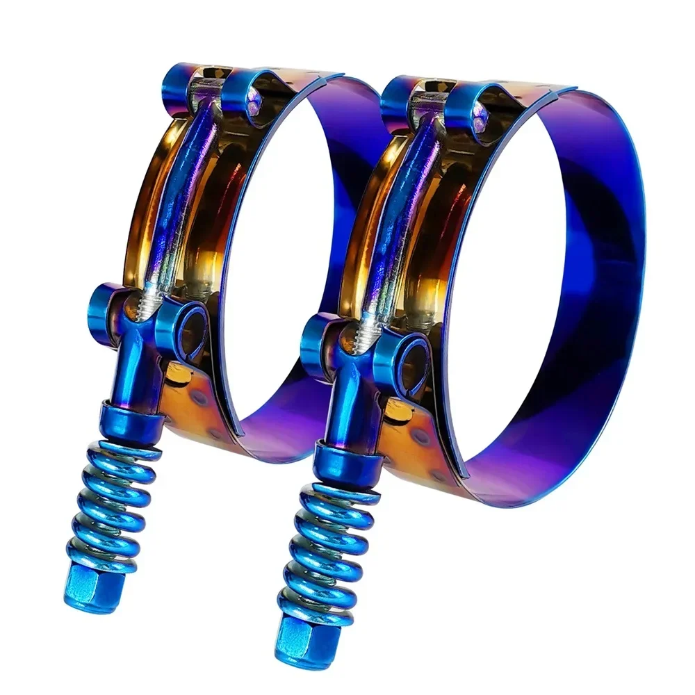 T-Bolt Hose Clamps Stainless Steel Turbo - مشبك أنبوب عادم من الفولاذ المقاوم