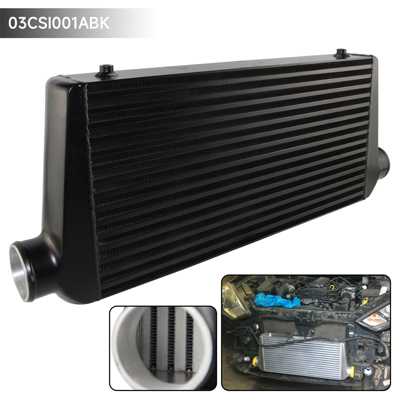 Front Mount Intercooler Universal Bar Plate - مبرد توربيني عالمي من الألومنيوم بتصميم