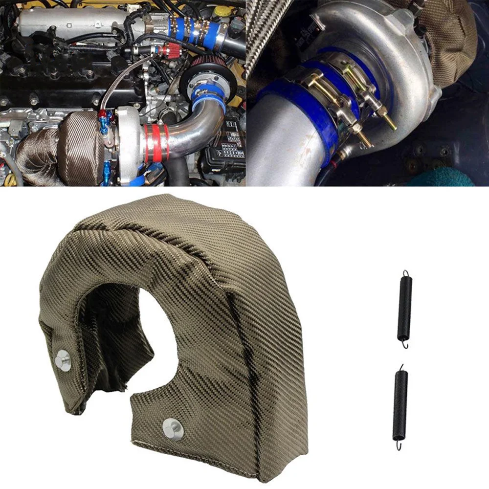 غطاء واقي حراري لشاحن التيربو  - مراجعة Turbo Heat Shield Blanket Titanium T3 T4 وسعره