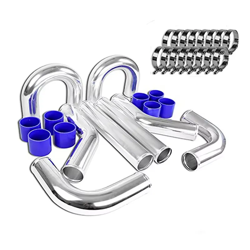 طقم أنابيب تبريد بينية من الأل - مراجعة Intercooler Piping Kit Aluminum 2.5 Inch وسعره