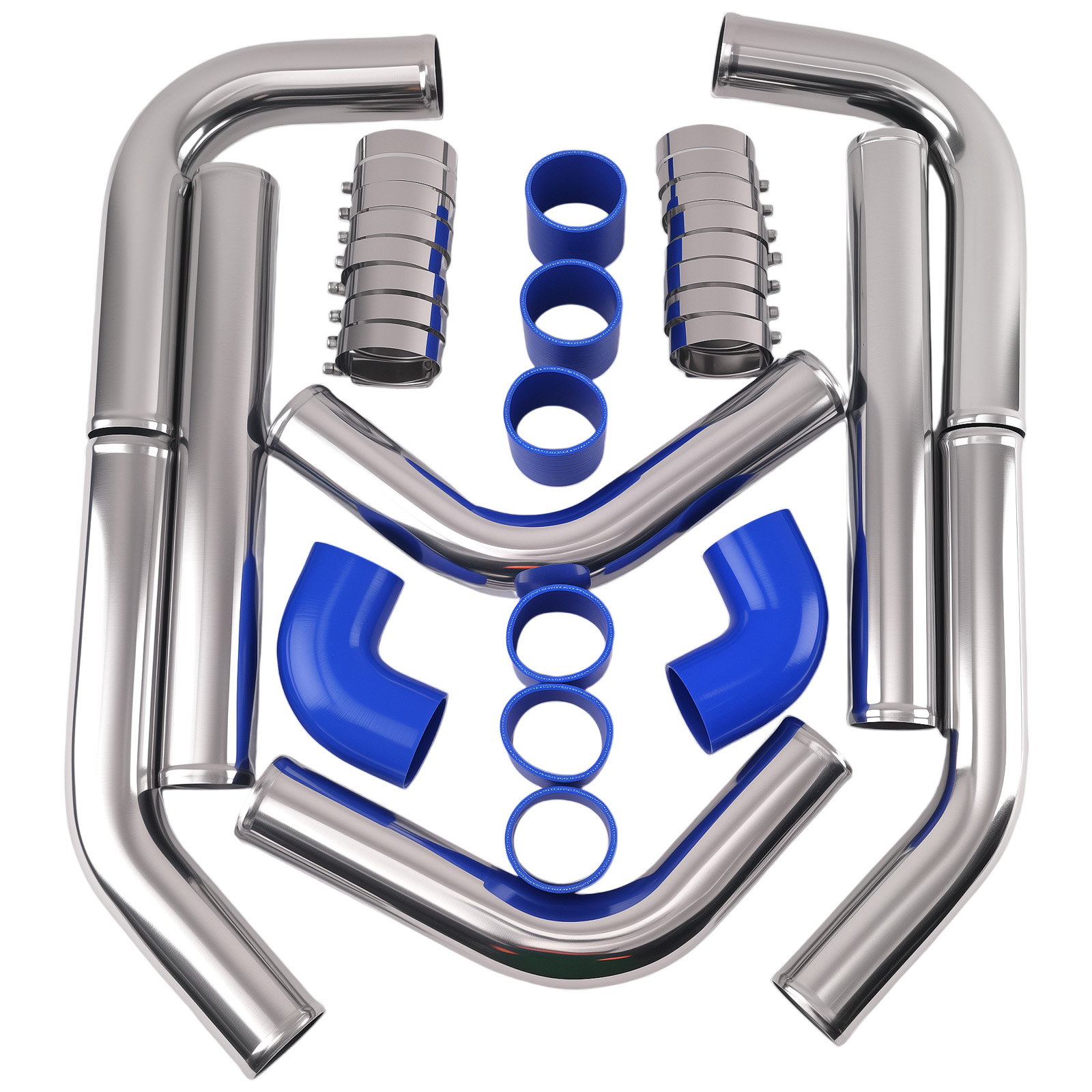 طقم أنابيب توربو عالمي من الأل - مراجعة Intercooler Piping Kit Aluminum 2.5 Inch وسعره