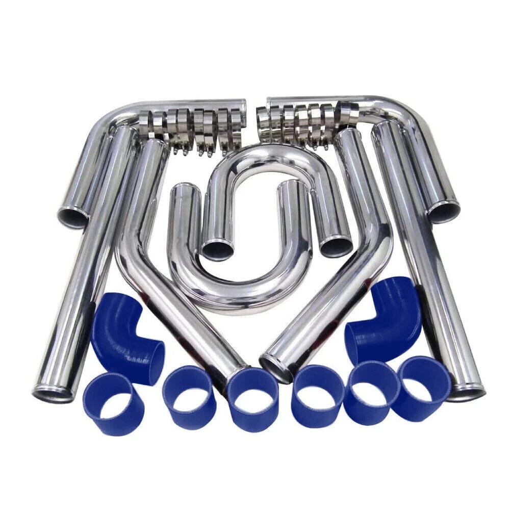 أنابيب تبريد توربينية مقاس 2.5 - مراجعة Intercooler Piping Kit Aluminum 2.5 Inch وسعره