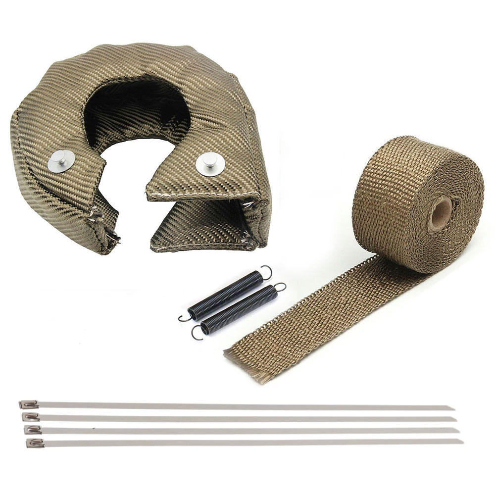 غطاء حراري من التيتانيوم للشاح - مراجعة Turbo Heat Shield Blanket Titanium T3 T4 وسعره