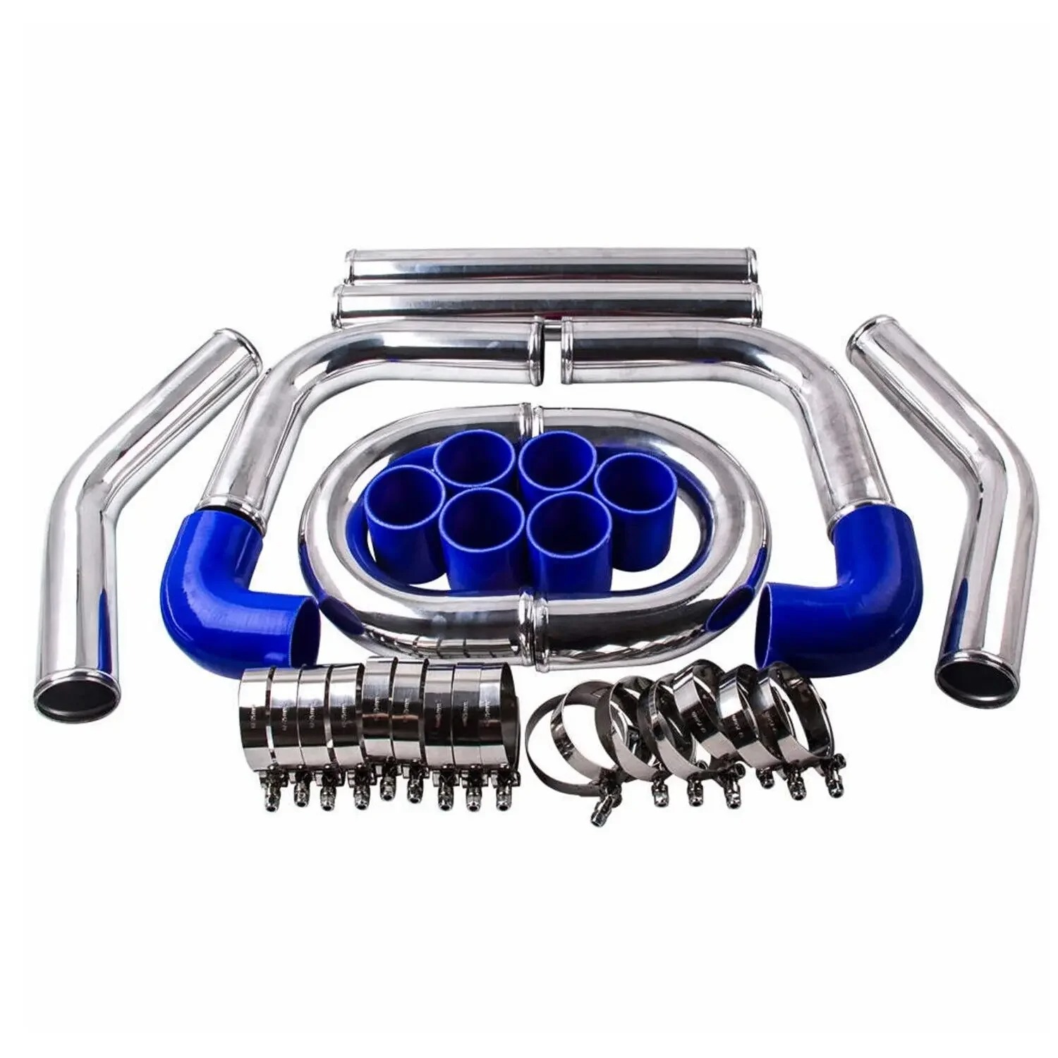 مجموعة أنابيب تبريد توربو عالم - مراجعة Intercooler Piping Kit Aluminum 2.5 Inch وسعره