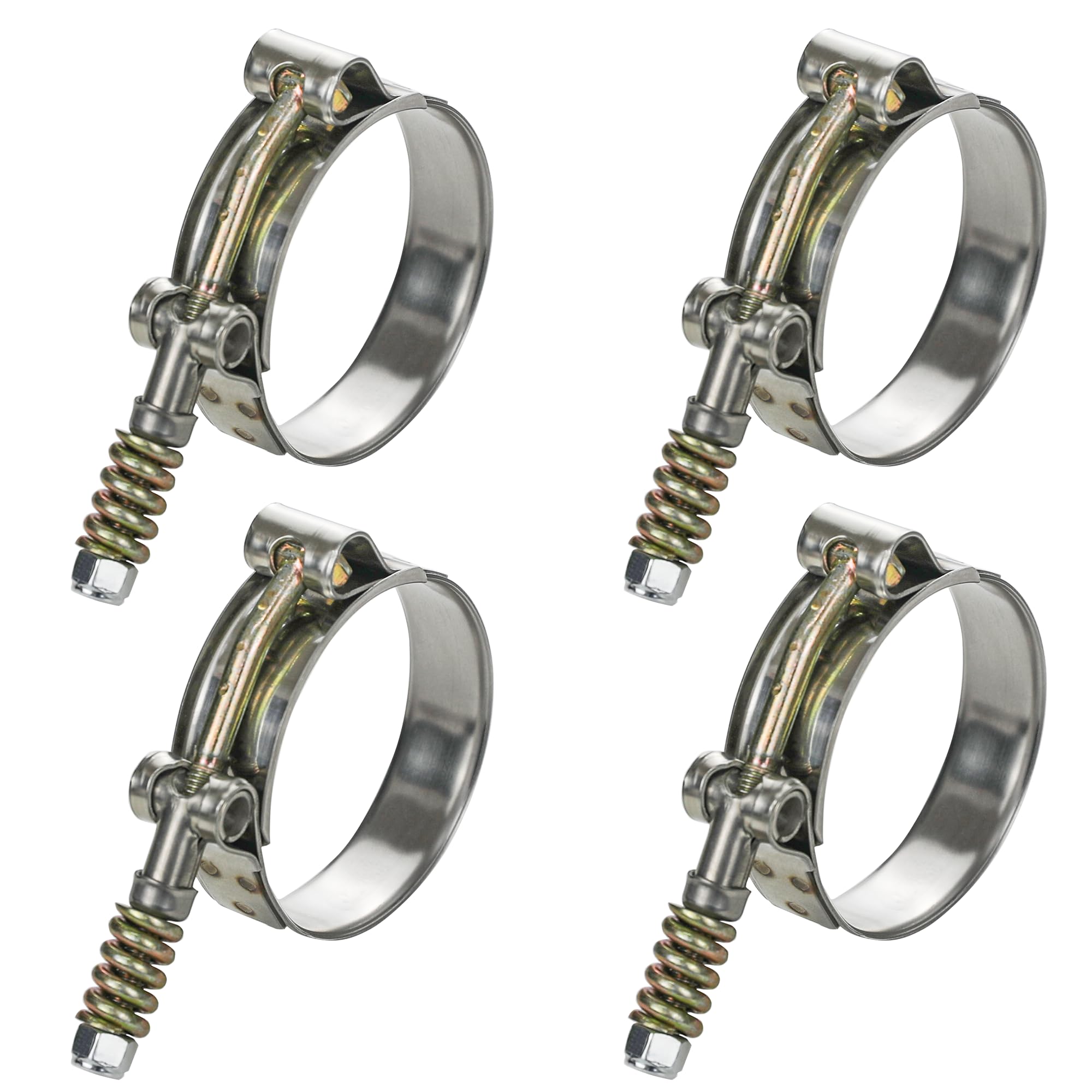 4 قطعة T-الترباس خرطوم المشابك - مراجعة T-Bolt Hose Clamps Stainless Steel Turbo وسعره