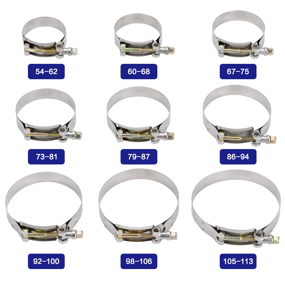 LIZHI - (2 قطعة/الوحدة) المشاب - مراجعة T-Bolt Hose Clamps Stainless Steel Turbo وسعره