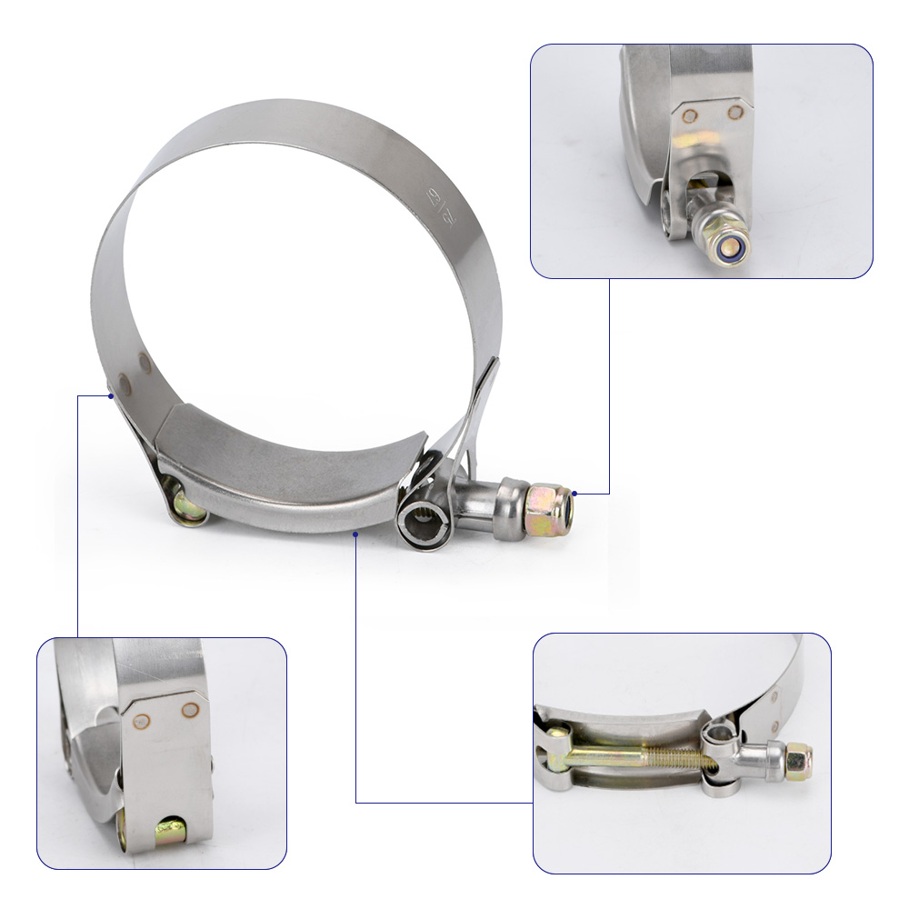 LIZHI - (2 قطعة/الوحدة) المشاب - مراجعة T-Bolt Hose Clamps Stainless Steel Turbo وسعره