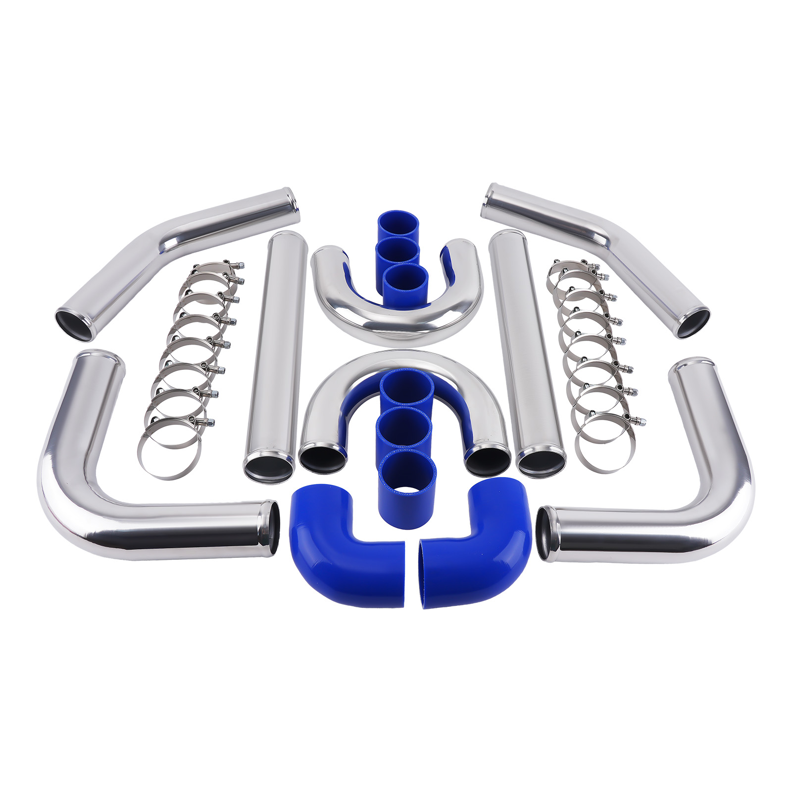 ماكسبيدينجرودز 8 قطع أنابيب تب - مراجعة Intercooler Piping Kit Aluminum 2.5 Inch وسعره