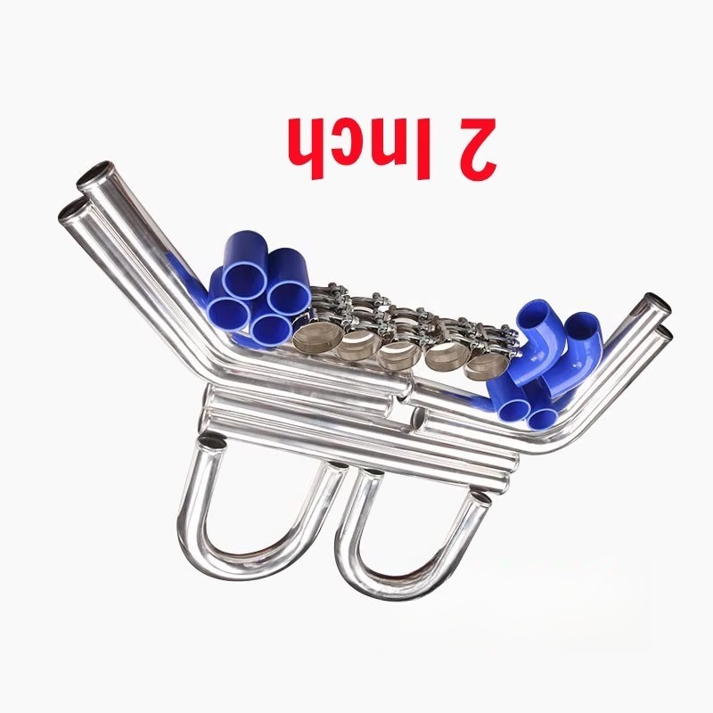 طقم أنابيب تبريد داخلية عالمية - مراجعة Intercooler Piping Kit Aluminum 2.5 Inch وسعره