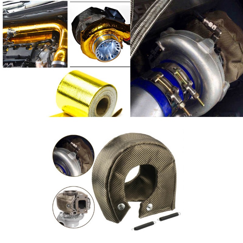 غطاء حراري لحماية التيربو T25  - مراجعة Turbo Heat Shield Blanket Titanium T3 T4 وسعره