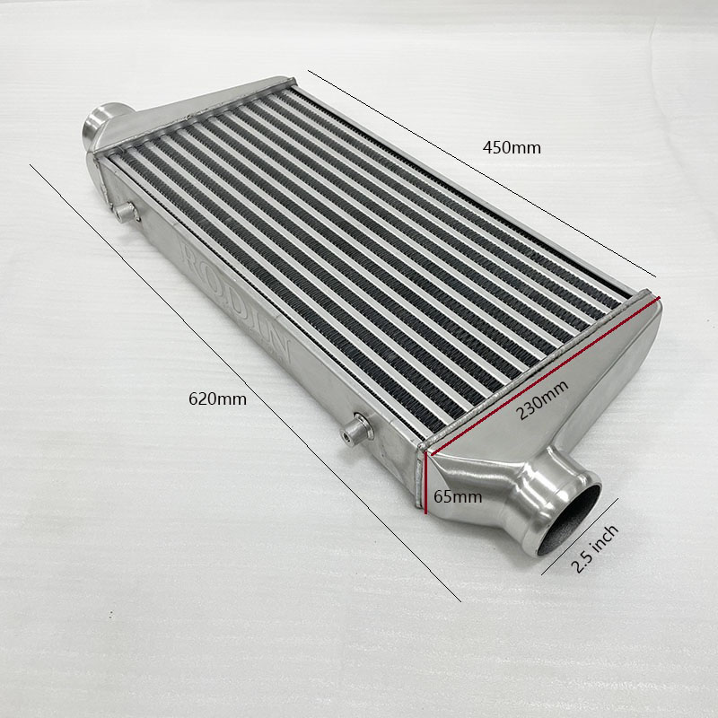 450*230*65 مللي متر العالمي تو - مراجعة Front Mount Intercooler Universal Bar Plate وسعره