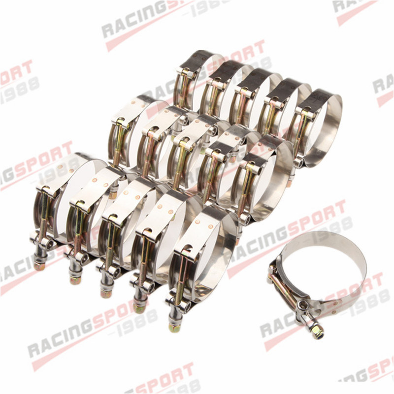 المشابك ذات الترباس T لأنبوب ا - مراجعة T-Bolt Hose Clamps Stainless Steel Turbo وسعره