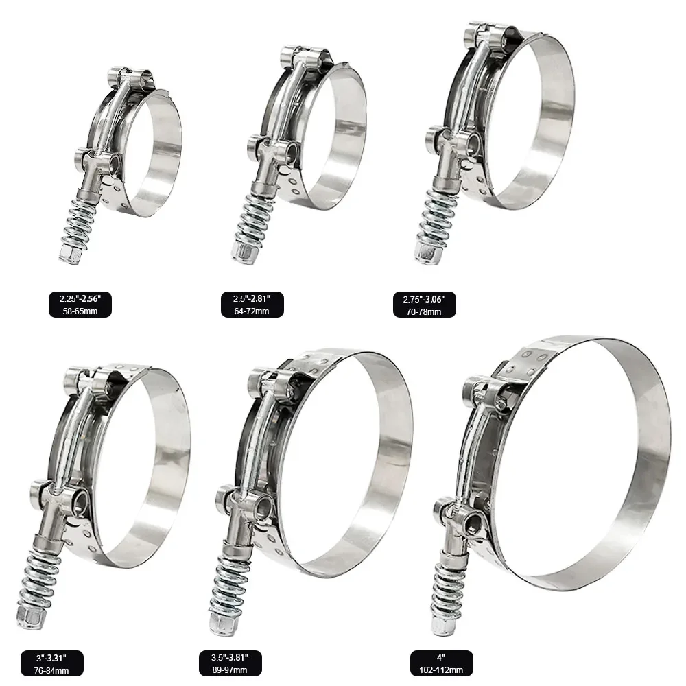 مشبك خرطوم عالمي من الفولاذ ال - مراجعة T-Bolt Hose Clamps Stainless Steel Turbo وسعره