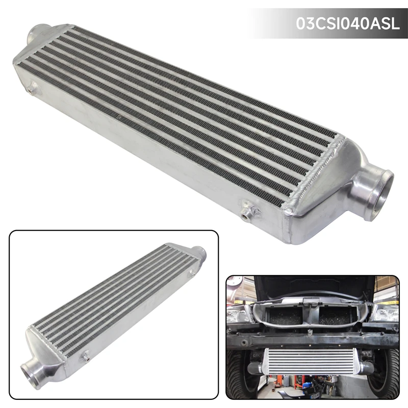 مبرد داخلي مثبت على البار ولوح - مراجعة Front Mount Intercooler Universal Bar Plate وسعره