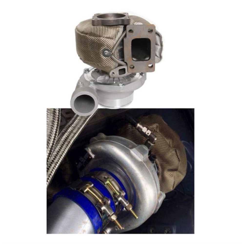 T25 T3 T4 T6 التيتانيوم توربو  - مراجعة Turbo Heat Shield Blanket Titanium T3 T4 وسعره