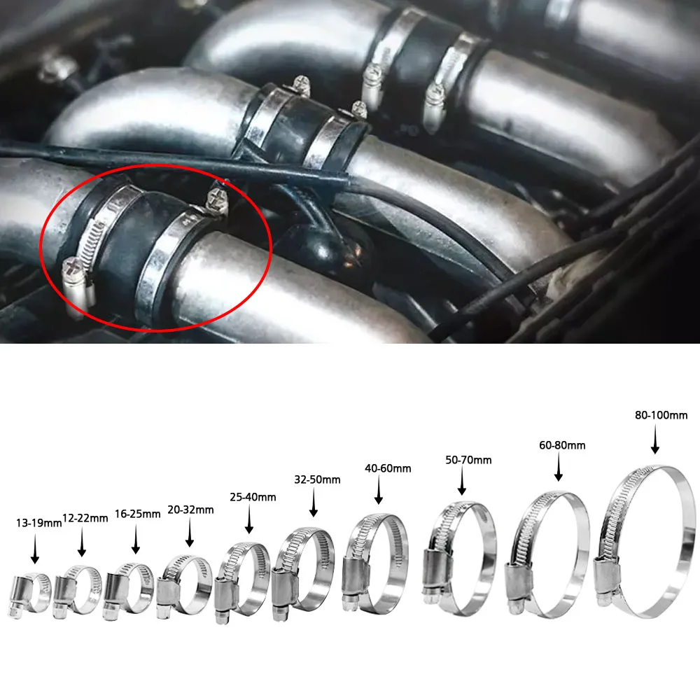 مشابك توصيل خراطيم سيليكون للإ - مراجعة T-Bolt Hose Clamps Stainless Steel Turbo وسعره